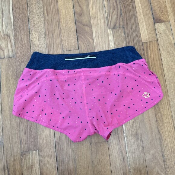 Rabbit Women's Pink Polka Dot Catch Me If You Can Running Trail Shorts Size M - Picture 4 of 5